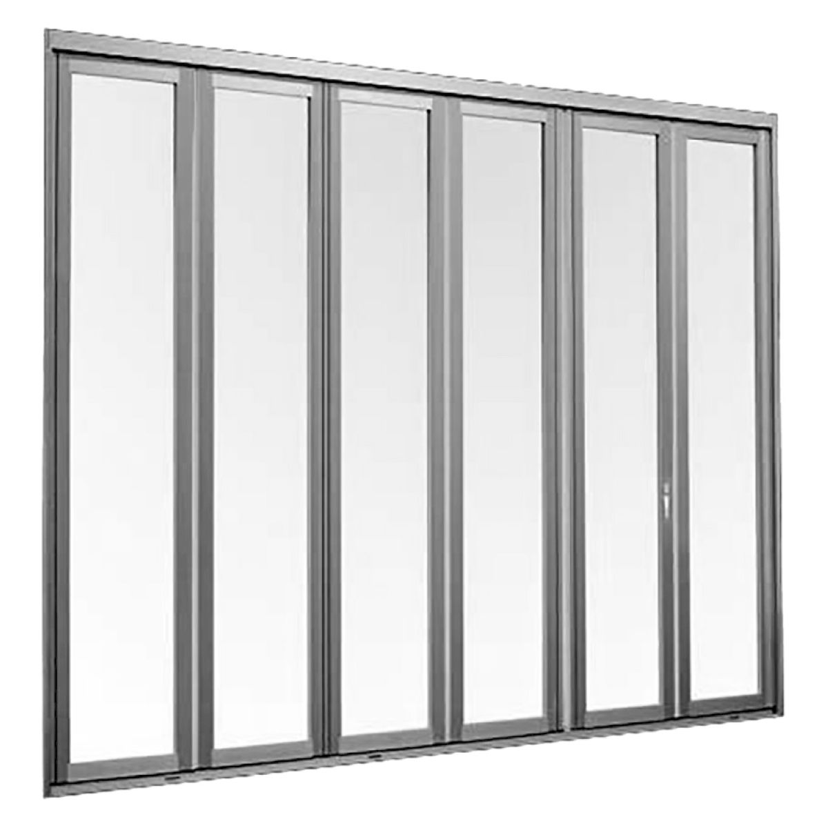 Cửa nhôm xếp gấp 6 cánh của TOSTEM