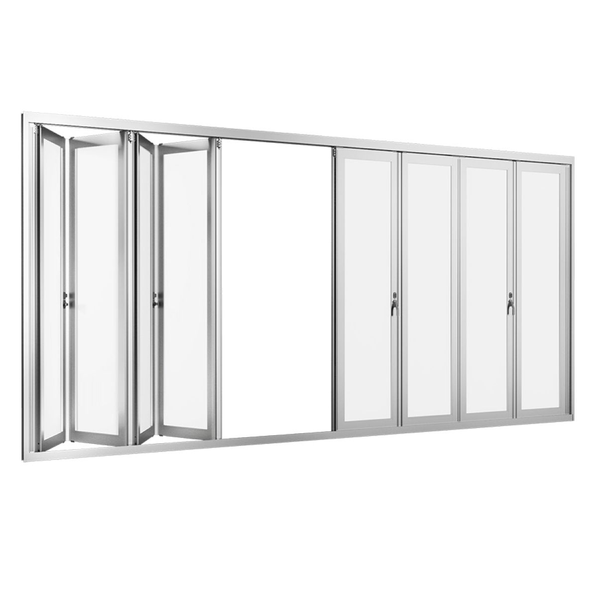 Cửa nhôm xếp gấp 8 cánh của TOSTEM