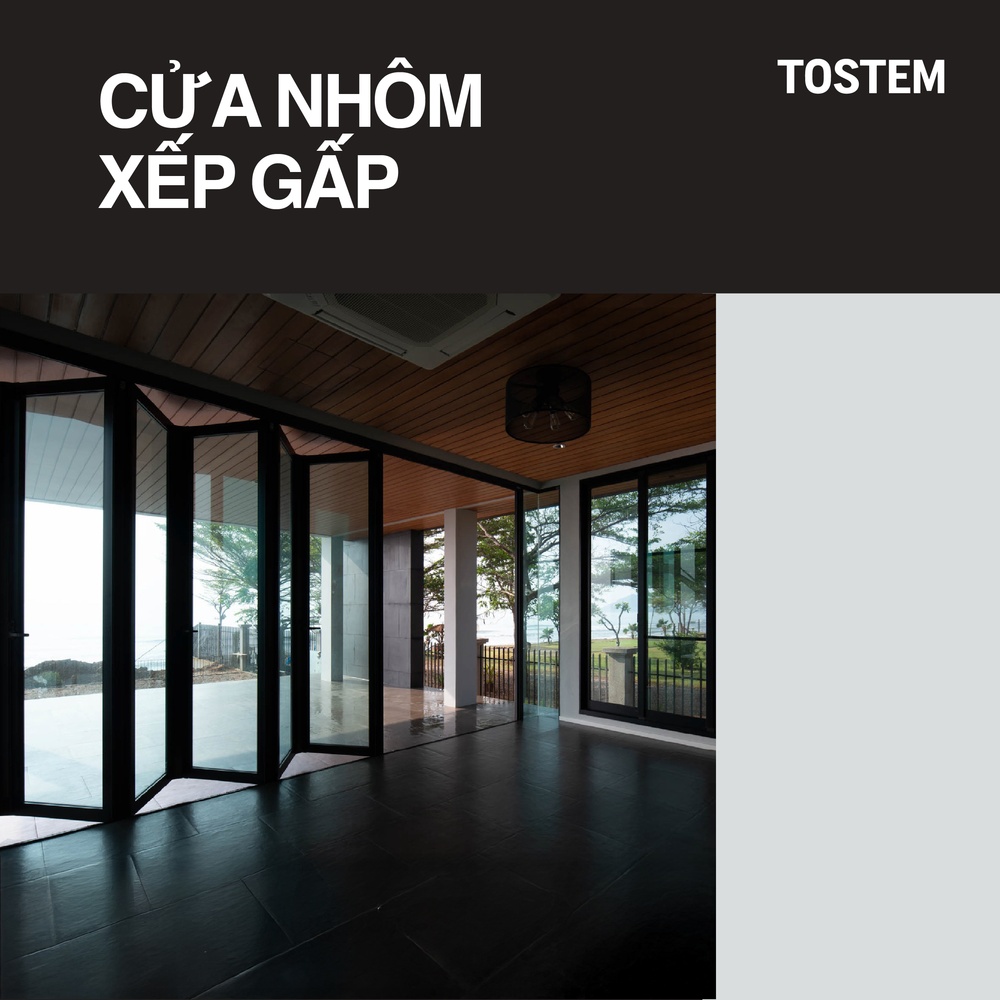 30+ Mẫu cửa nhôm xếp gấp: Giải pháp mở rộng không gian sống