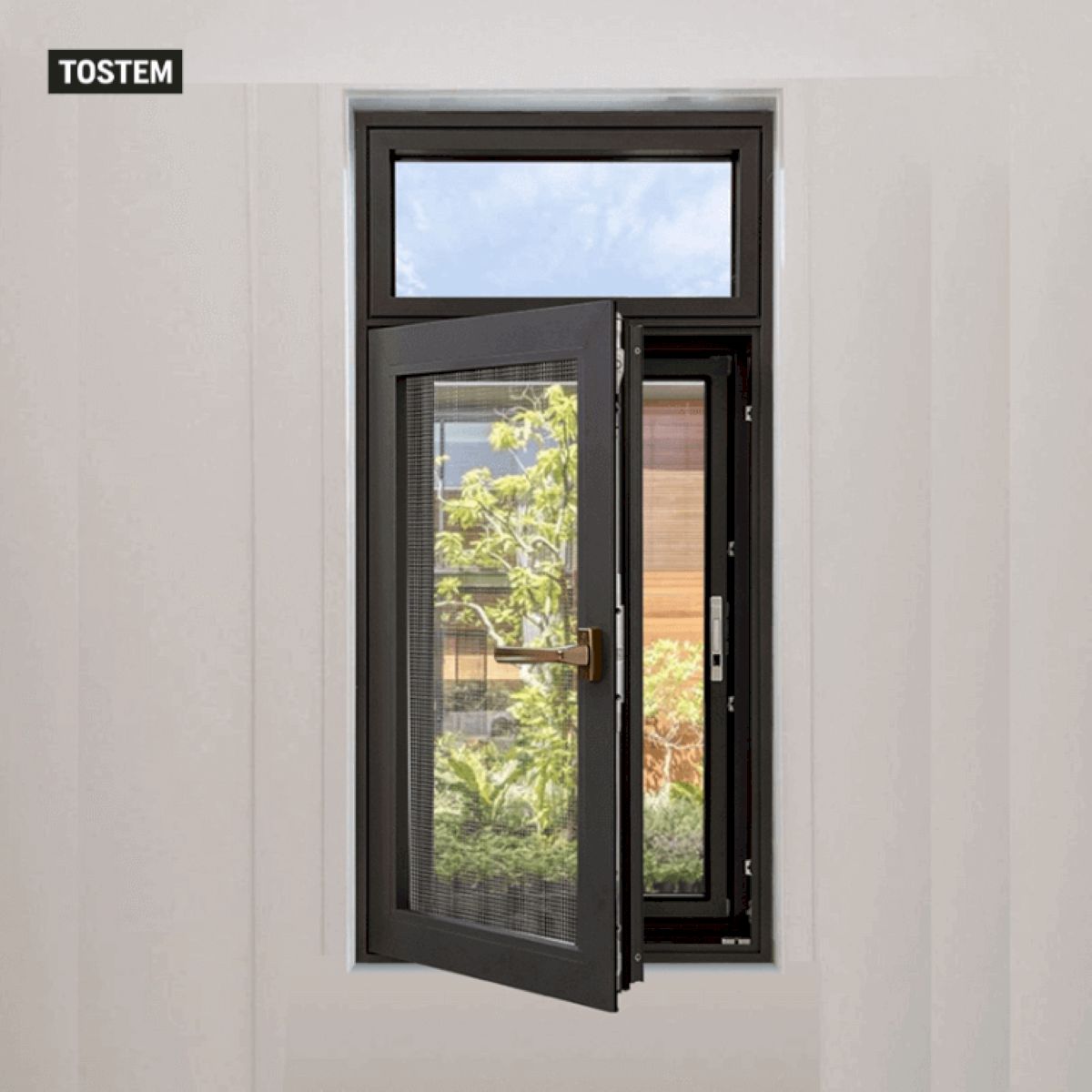 Mẫu cửa đi nhôm phòng khách mở lùa (mở trượt)