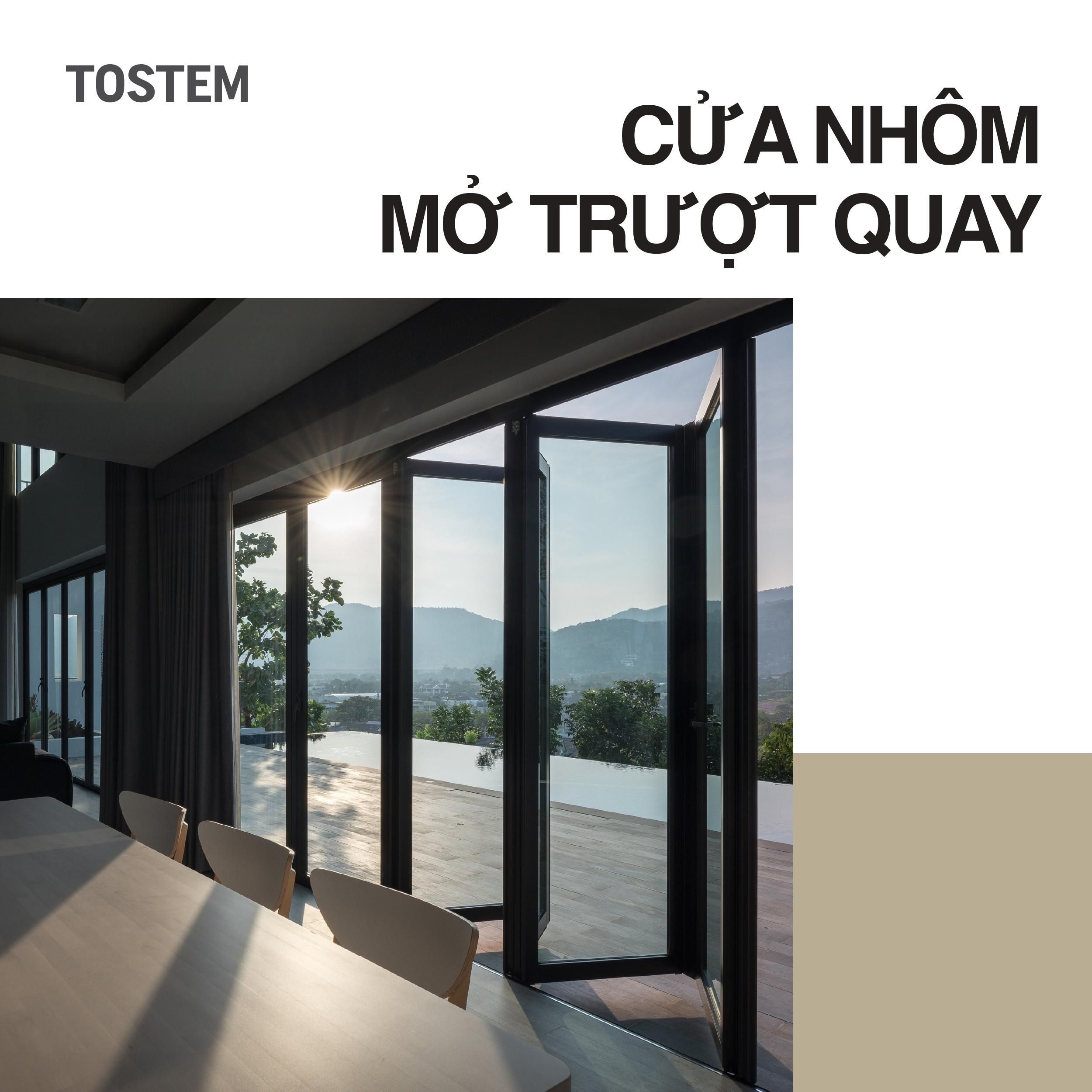 Cửa nhôm mở trượt quay – Giải pháp tối ưu cho không gian