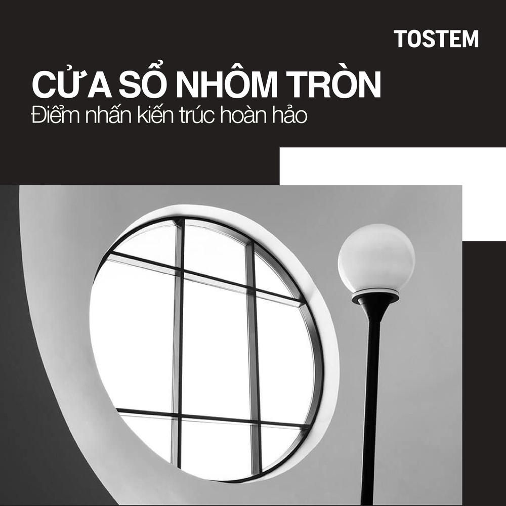 Cửa sổ nhôm tròn – Điểm nhấn kiến trúc hoàn hảo