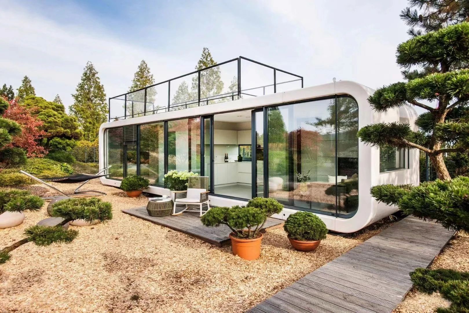 Mẫu thiết kế homestay nhôm kính độc đáo