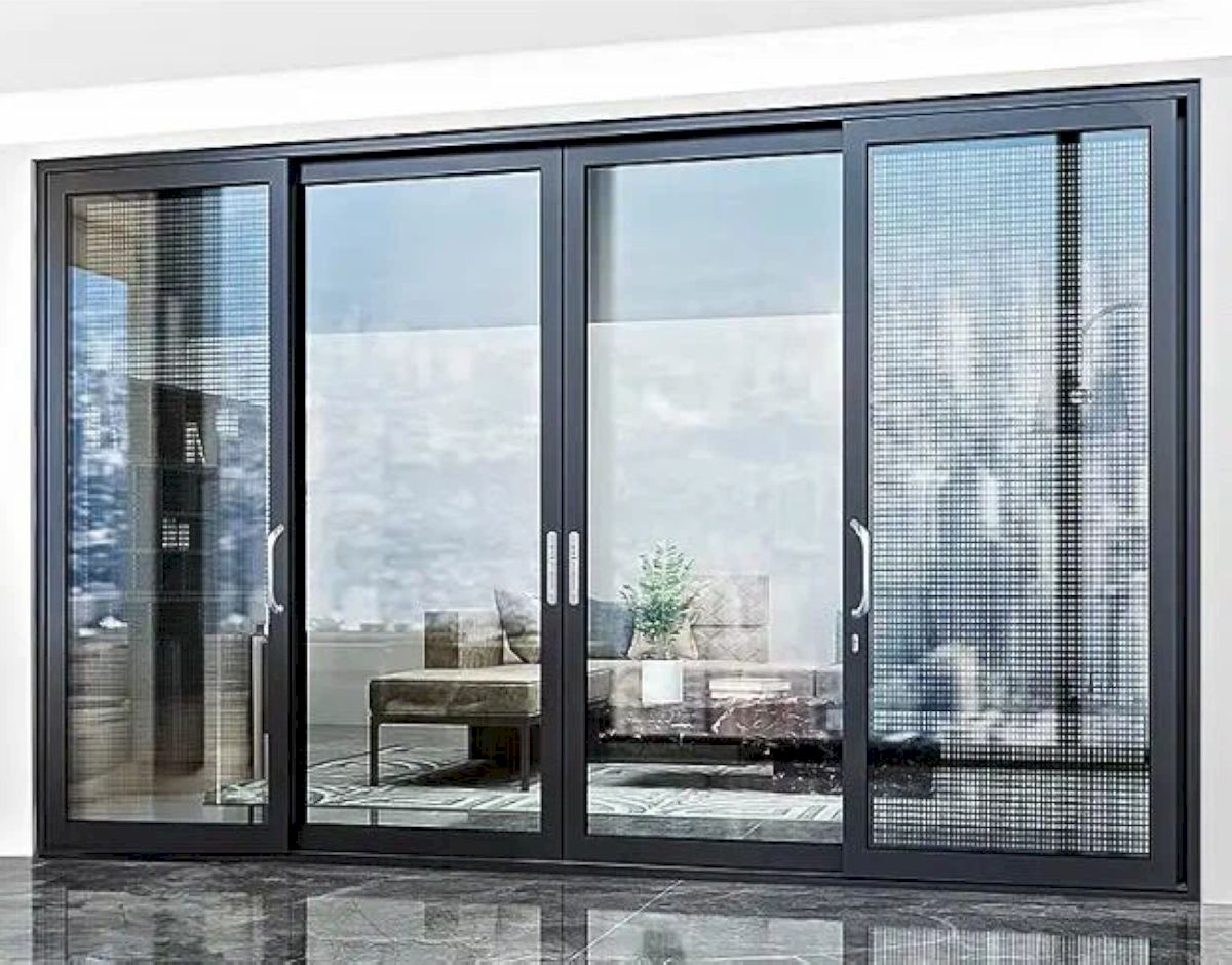 Cửa lùa 4 cánh sang trọng mở rộng tầm nhìn tối đa