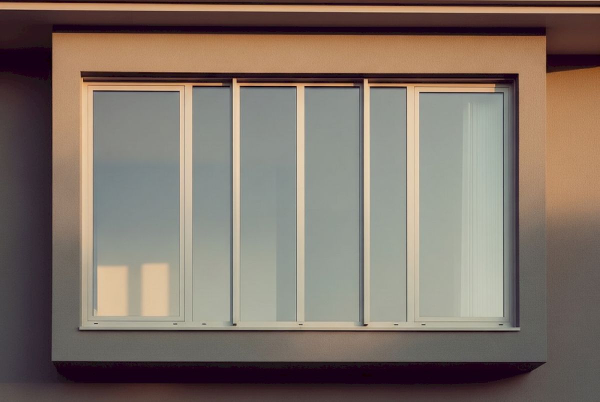 Mẫu cửa sổ nhôm kính 4 cánh chia ô dọc