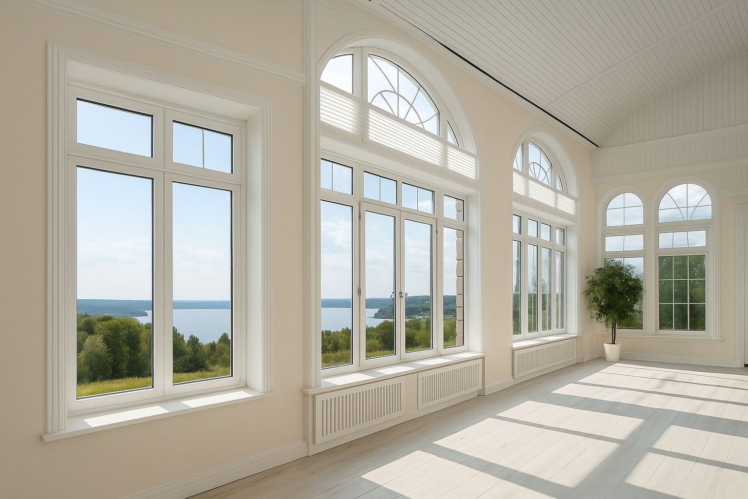 Diện tích lớn giúp cửa sổ tối ưu ánh sáng cho không gian bên trong nhà