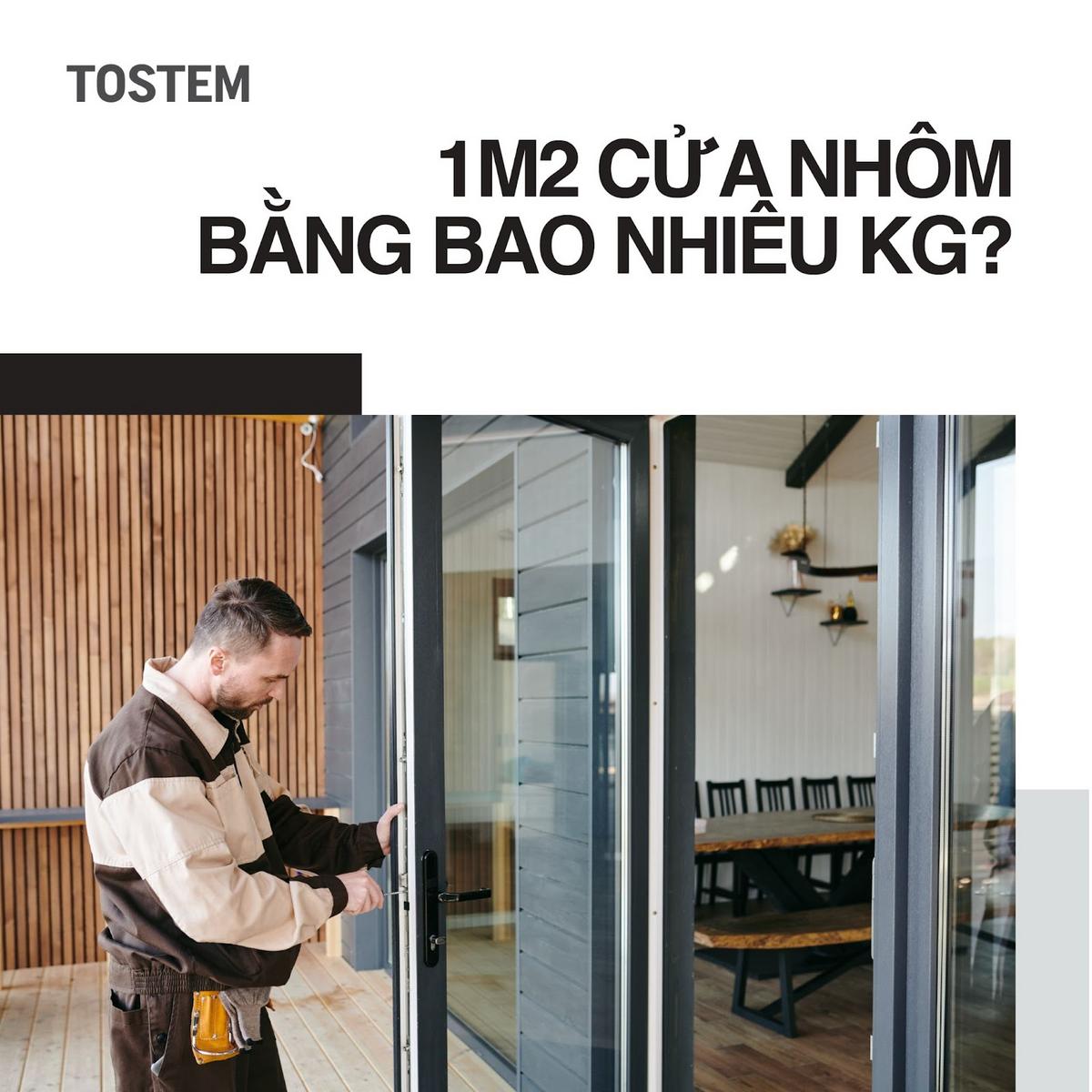 1m2 cửa nhôm bằng bao nhiêu kg? Chi tiết cách tính trọng lượng