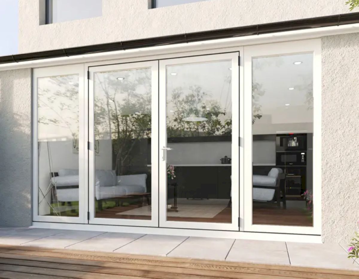 Cửa nhôm mở quay 4 cánh được rất nhiều gia chủ yêu thích