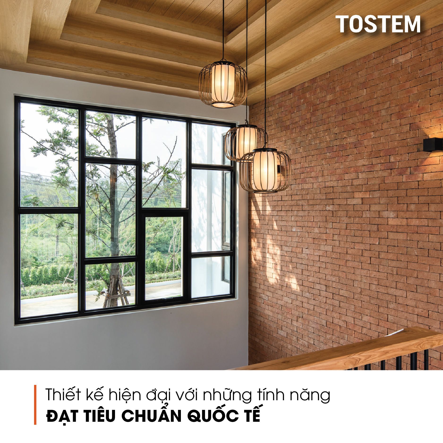 Sản phẩm từ TOSTEM sở hữu thiết kế hiện đại với những tính năng đạt tiêu chuẩn quốc tế.