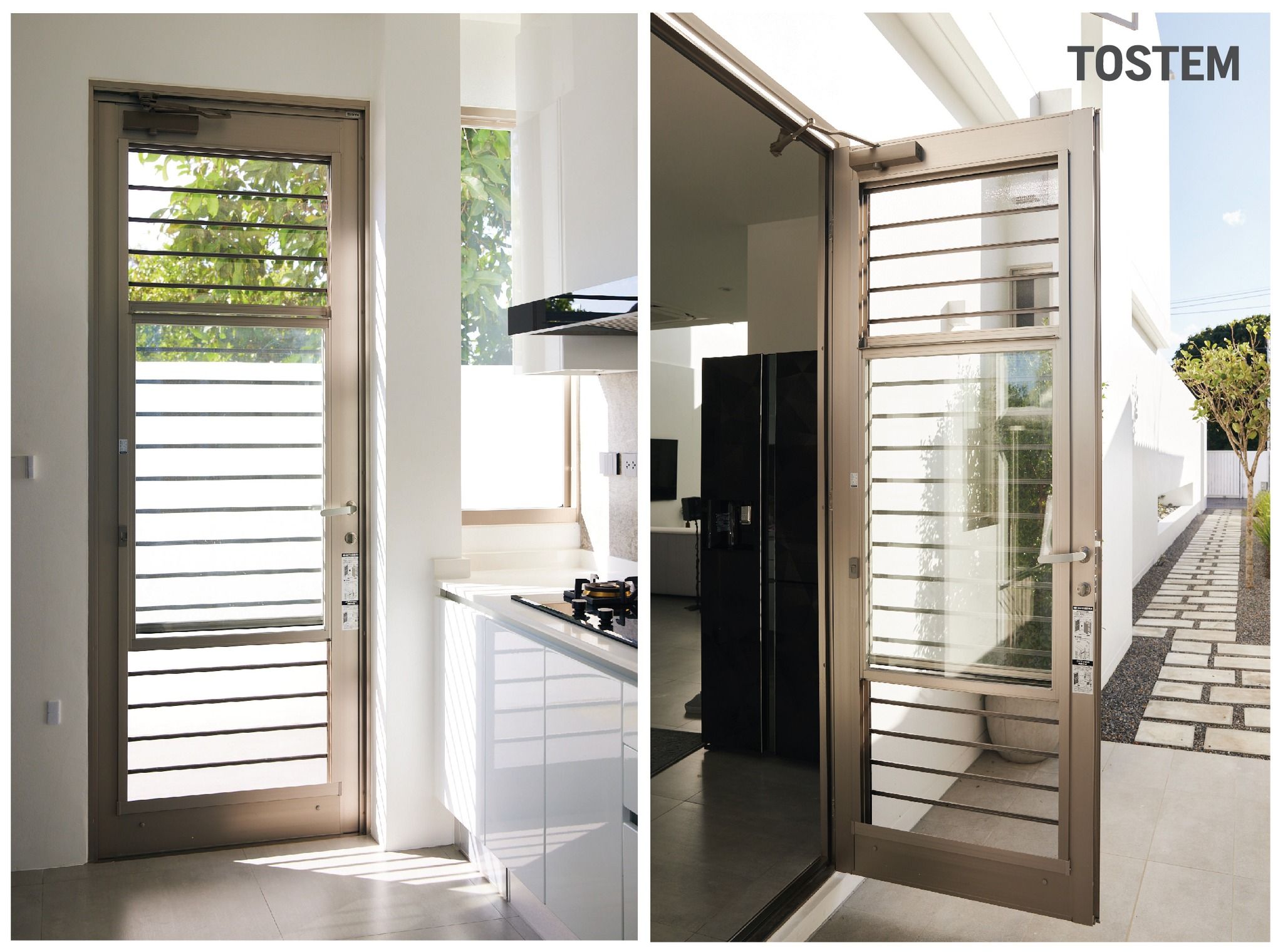 Cửa kính khung nhôm 1 cánh TOSTEM được sử dụng phổ biến tại các căn hộ, văn phòng có diện tích nhỏ