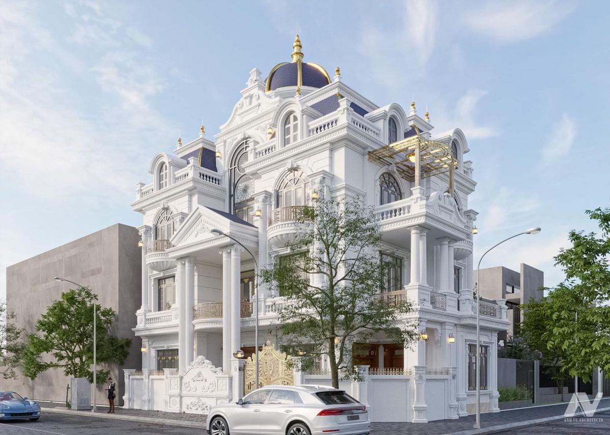 Biệt thự châu Âu có mái vòm