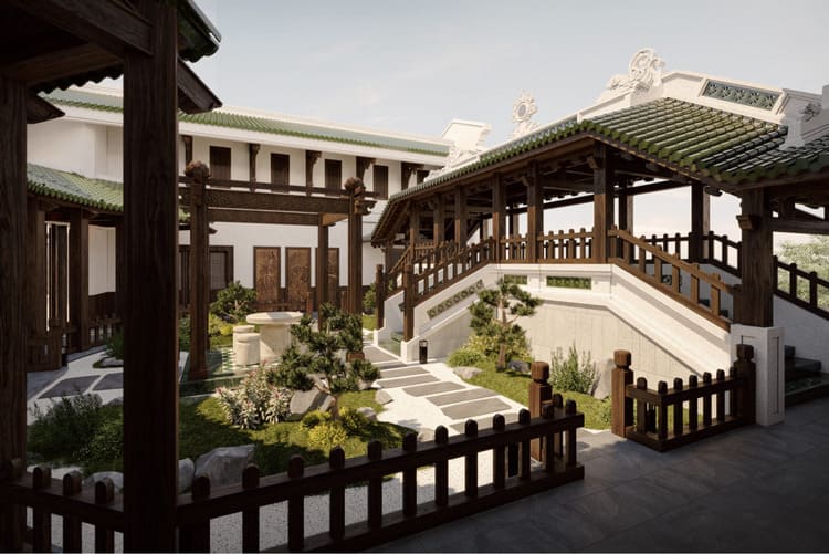 Biệt thự nhà vườn phong cách Việt Nam cách tân đẹp, gần gũi với thiên nhiên