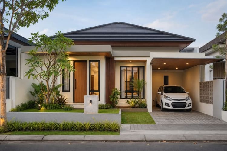 Mẫu biệt thự nhà vườn phong cách Japandi đẹp, hiện đại