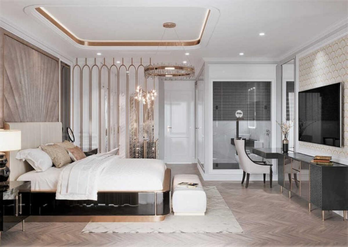 Cách bố trí cửa phòng ngủ master lớn