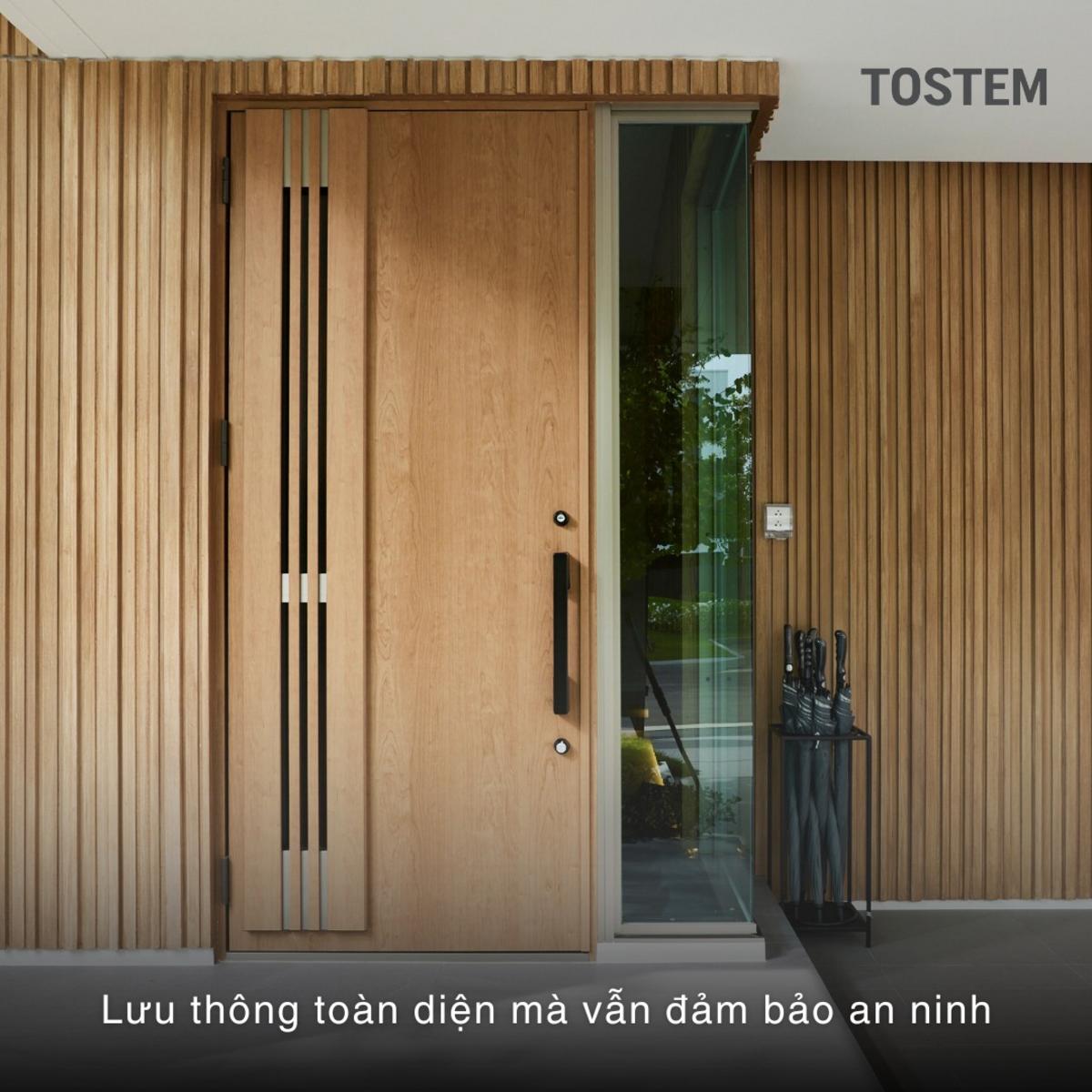 Cửa đi chính GIESTA thông gió tốt và an toàn.