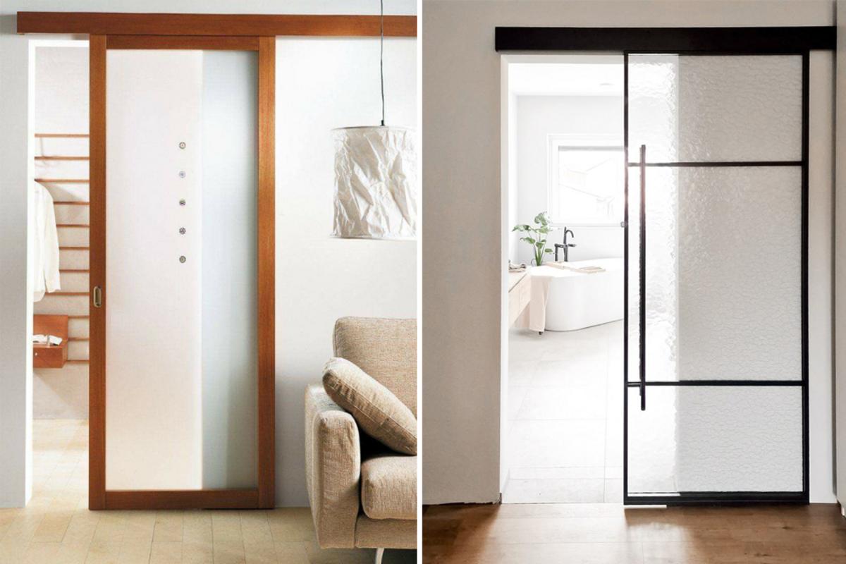 Cửa lùa 1 cánh hoạt động trên ray trượt