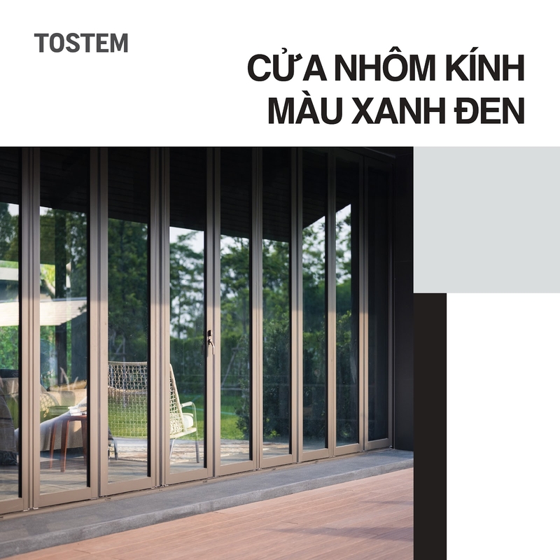 Cửa nhôm kính màu xanh đen: Có nên chọn hay không?