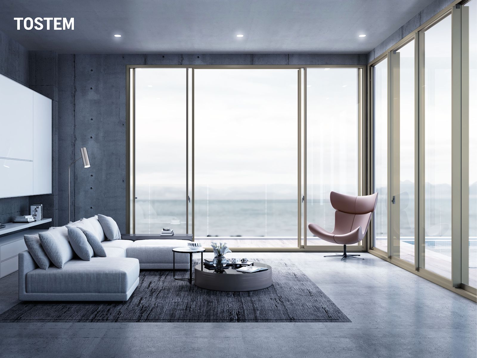 Cửa nhôm lùa 4 cánh TOSTEM là giải pháp toàn diện về thiết kế và công năng