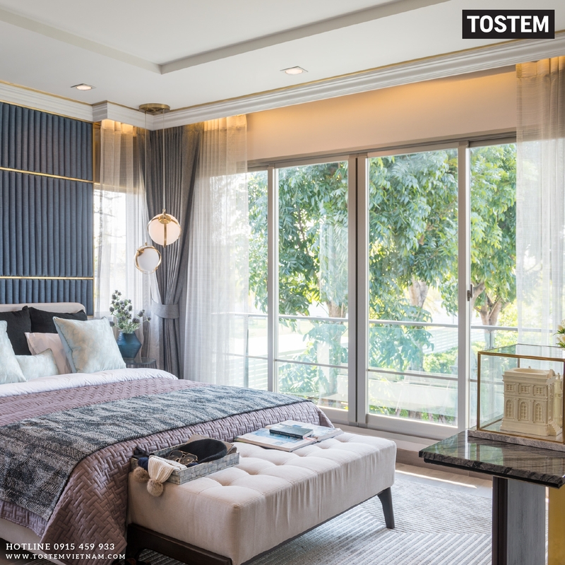 Cửa nhôm màu trắng