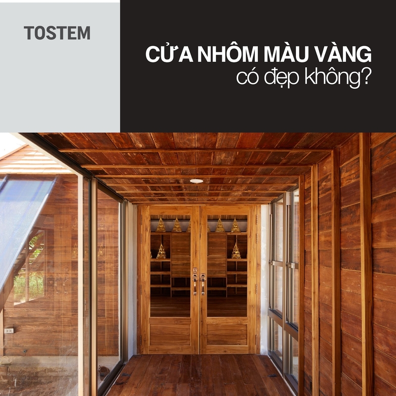 Cửa nhôm màu vàng có đẹp không? Gợi ý màu thay thế hiện đại