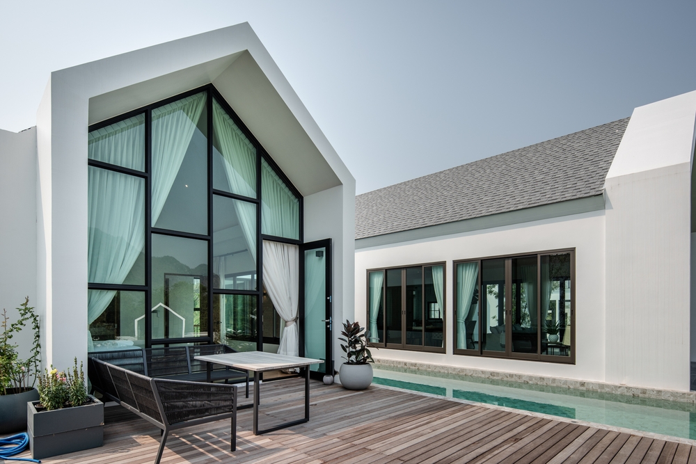 Cửa nhôm Sài Gòn mở quay 1 cánh