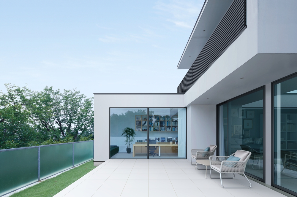 Cửa nhôm Sài Gòn mở trượt 2 cánh hiện đại