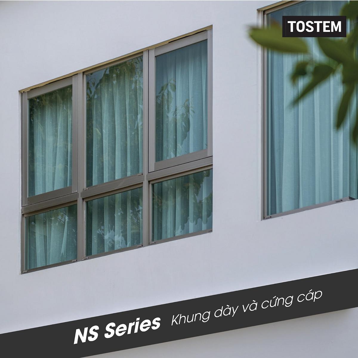 Cửa sổ lùa 3 cánh kết hợp vách ngăn