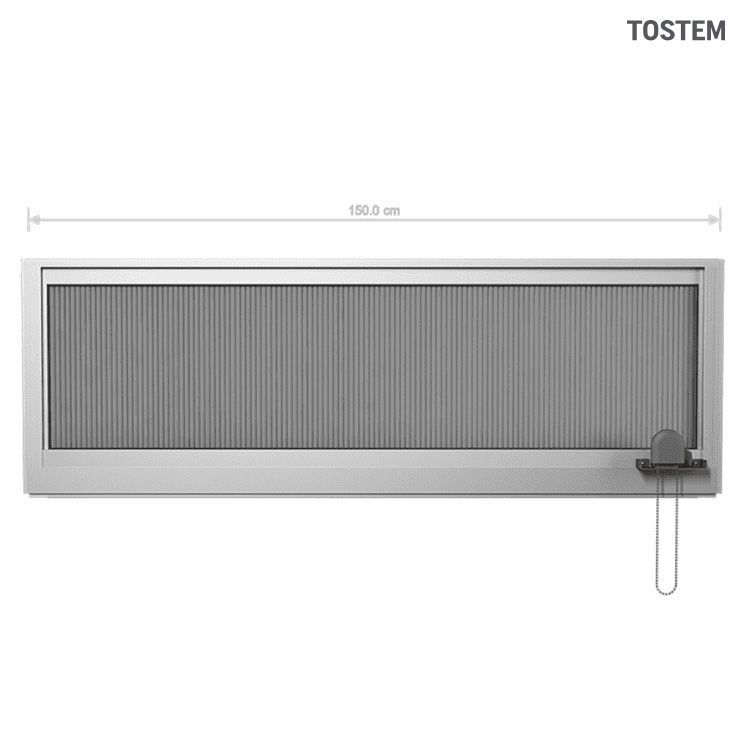 Cửa sổ thông gió mở hất tay kéo nhôm kính TOSTEM