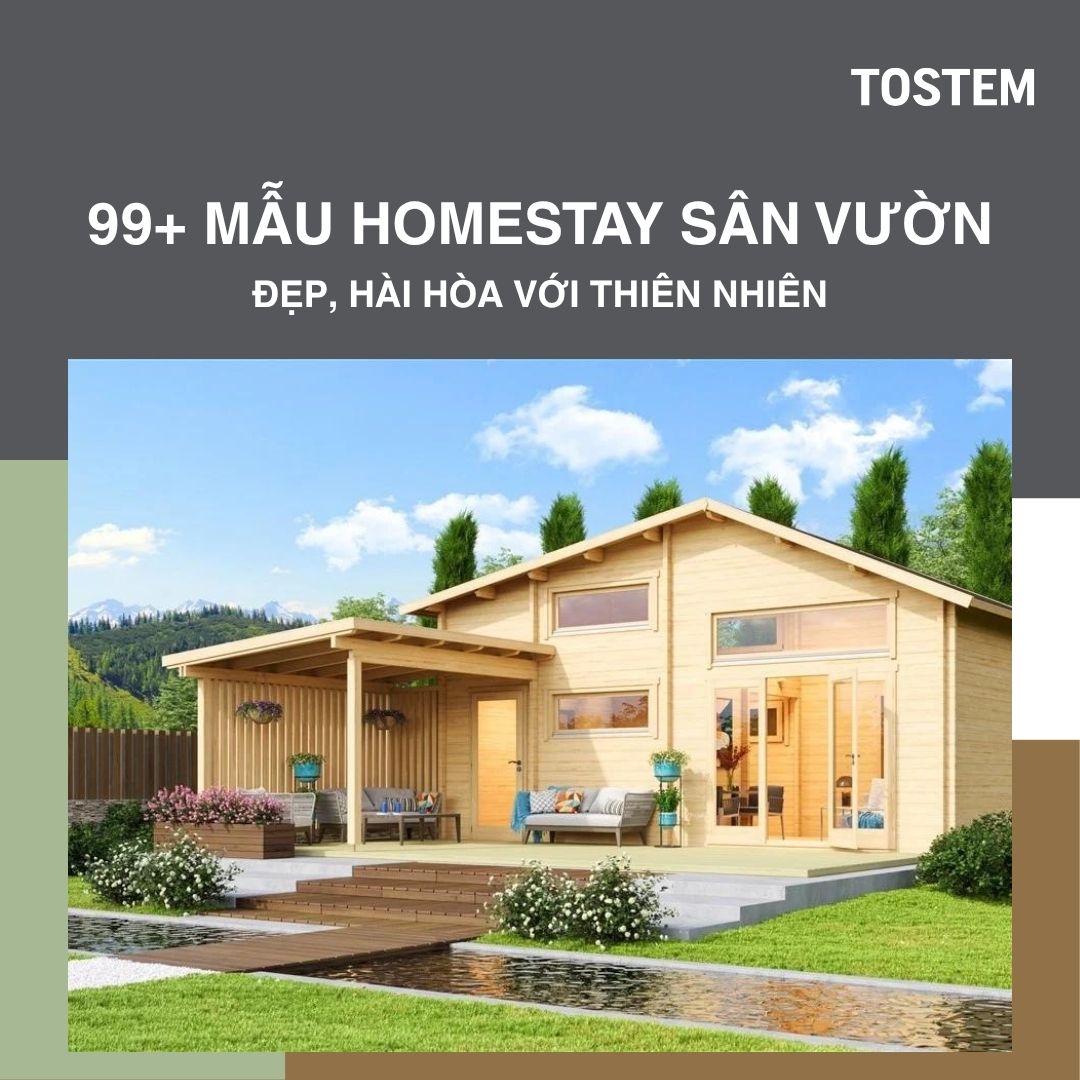 99+ mẫu homestay sân vườn đẹp thiết kế hài hòa với thiên nhiên
