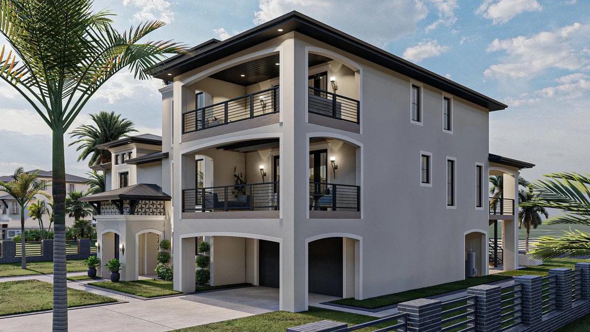 Kiến trúc mái Thái dốc nhẹ