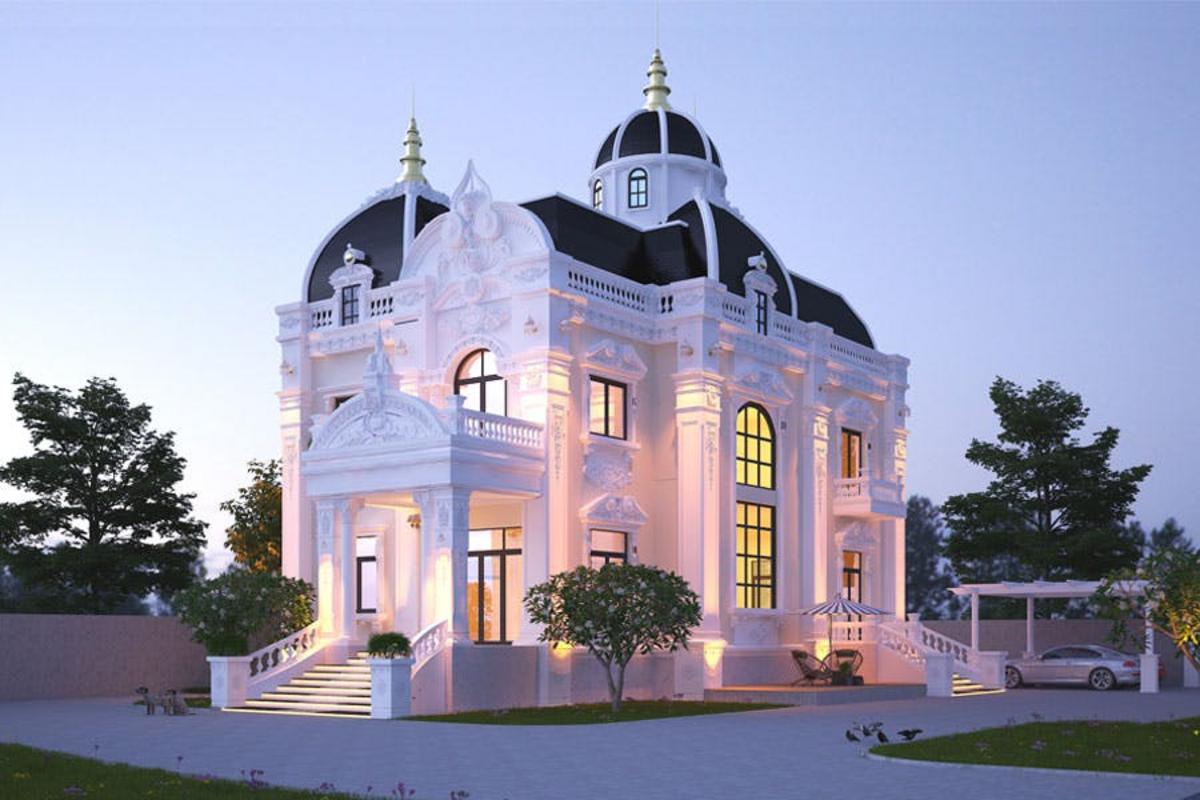 Kiến trúc mái vòm kết hợp chạm khắc cổ điển