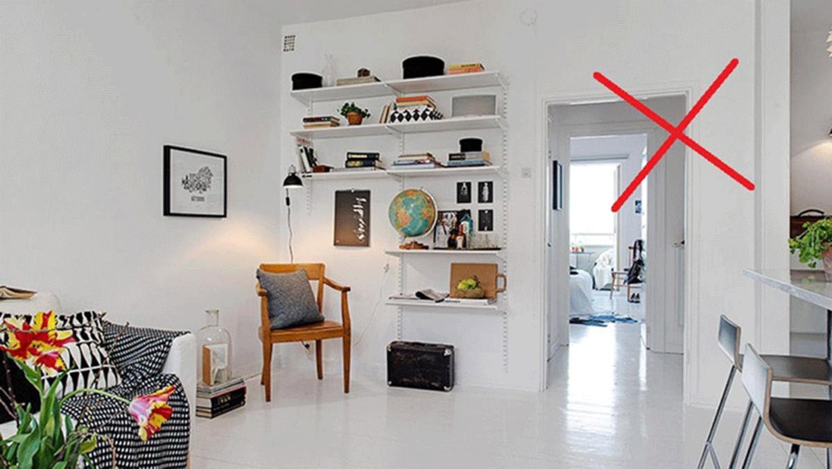 Kiêng bố trí cửa phòng ngủ đối diện cửa chính