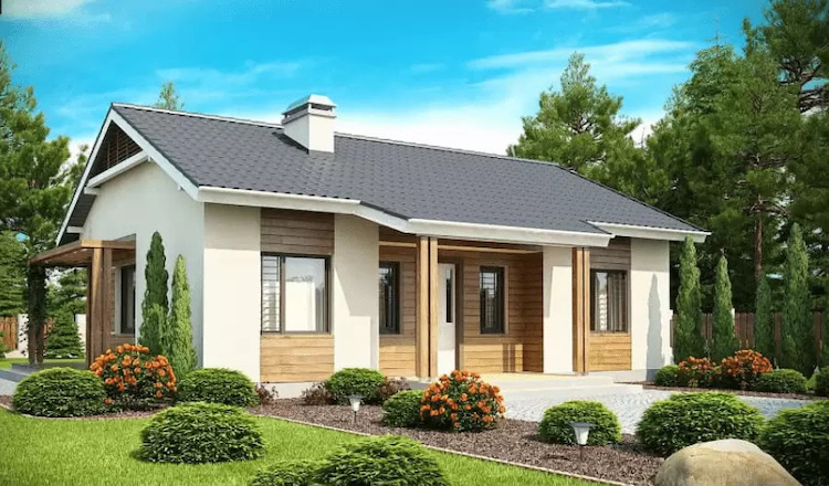 Mẫu nhà cấp 4 sân vườn đẹp và sang trọng