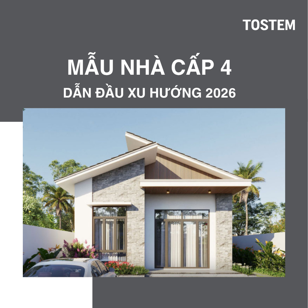30 mẫu nhà cấp 4 đẹp, hiện đại, xu hướng mới nhất cho nhà phố và nông thôn