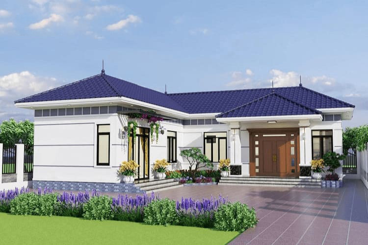 Thiết kế nhà mái Nhật chữ L độc đáo, tối ưu không gian thoáng mát