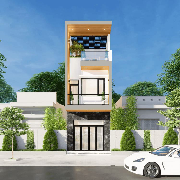 Thiết kế mẫu nhà ống 3 tầng đẹp, hiện đại phổ biến