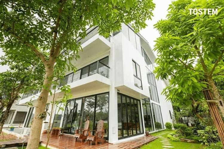 Dự án biệt thự Ecopark Hà Nội lắp đặt cửa nhôm kính TOSTEM