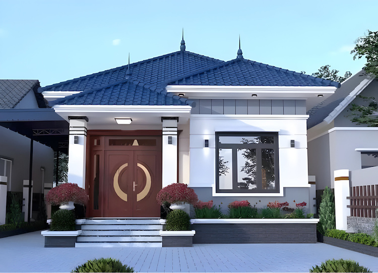 Mẫu nhà cấp 4 mái Nhật hiện đại, đẹp hiện nay