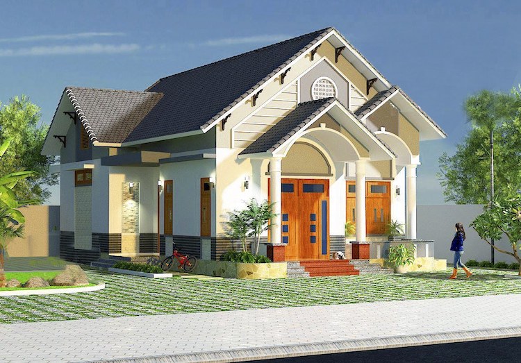 Nhà cấp 4 mái Thái đẹp, hiện đại