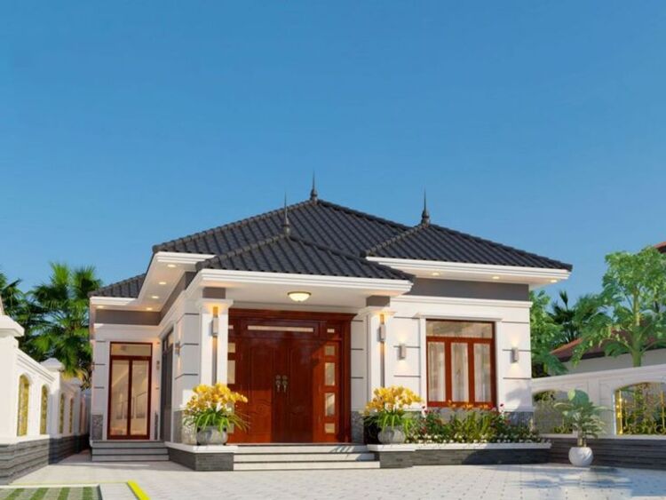 Kiểu nhà mái Thái cấp 4 ở nông thôn