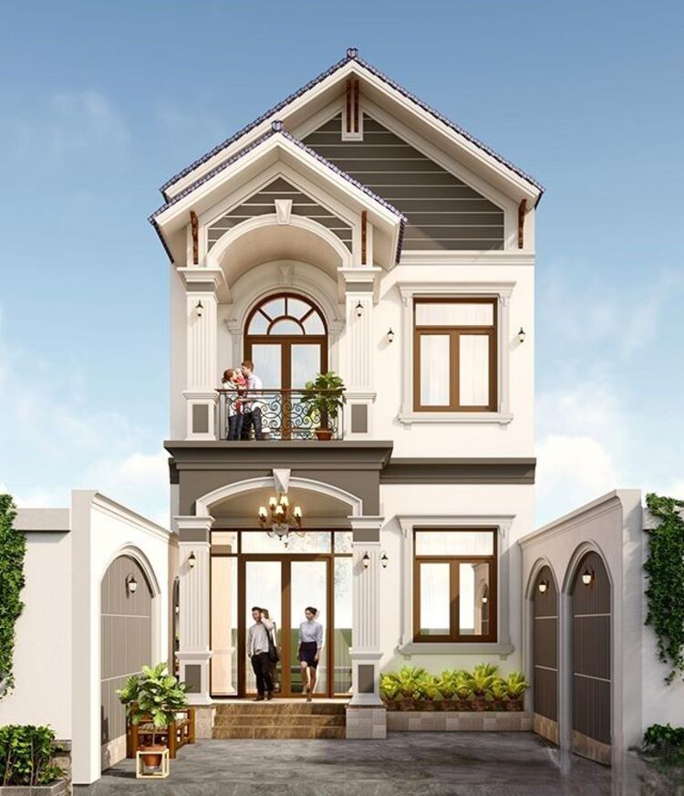 Mẫu nhà ống mái Thái