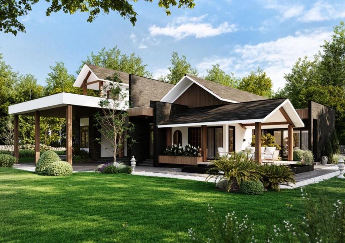 Nhà vườn mái Nhật phù hợp với những gia đình yêu thích sự yên bình