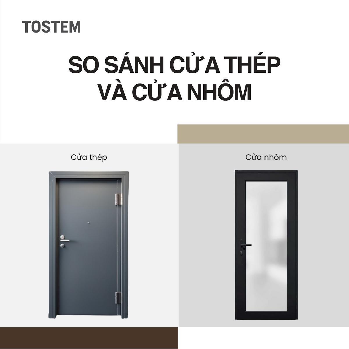 So sánh cửa thép và cửa nhôm: Nên chọn loại nào?