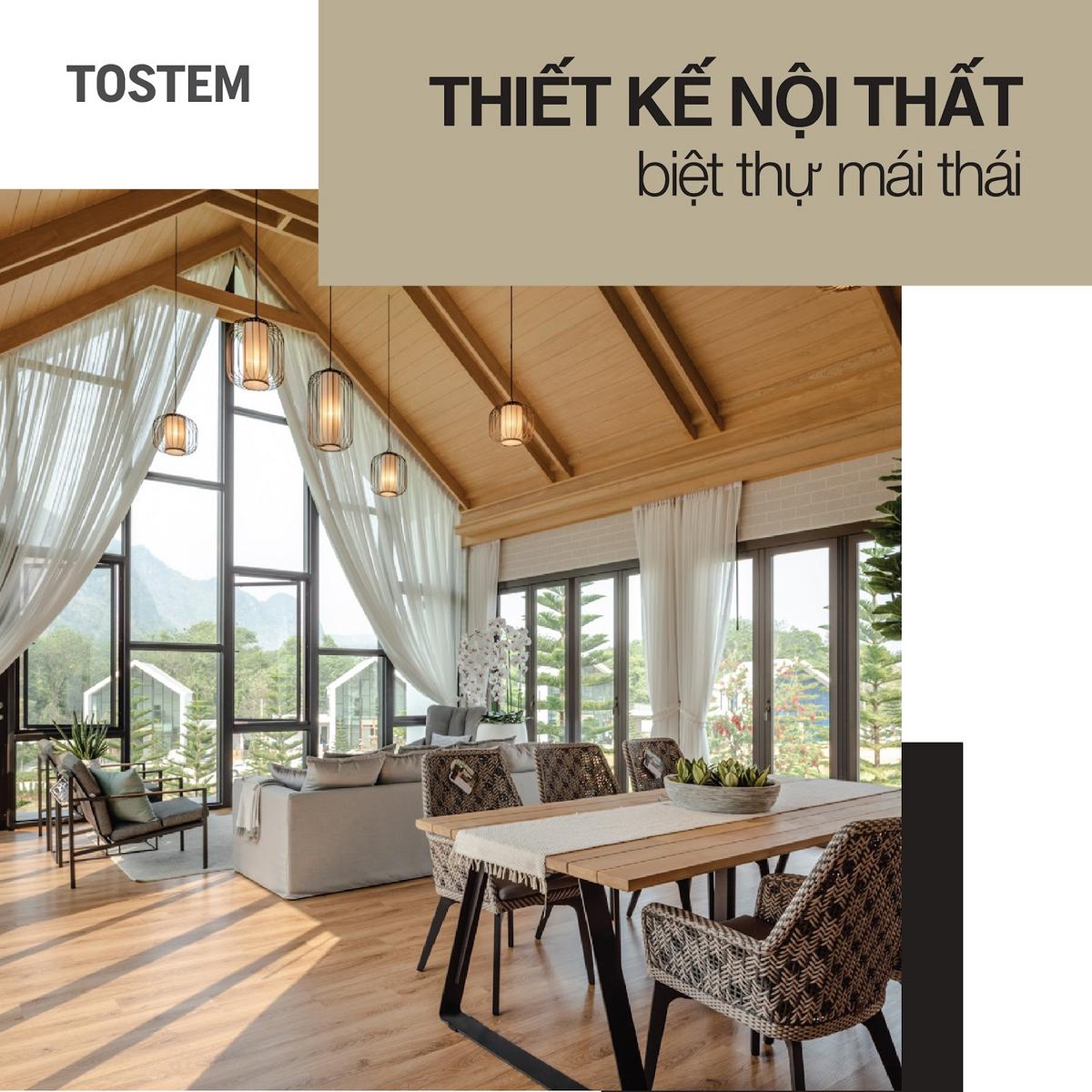 Thiết kế nội thất biệt thự mái Thái: Nâng tầm vẻ đẹp kiến trúc