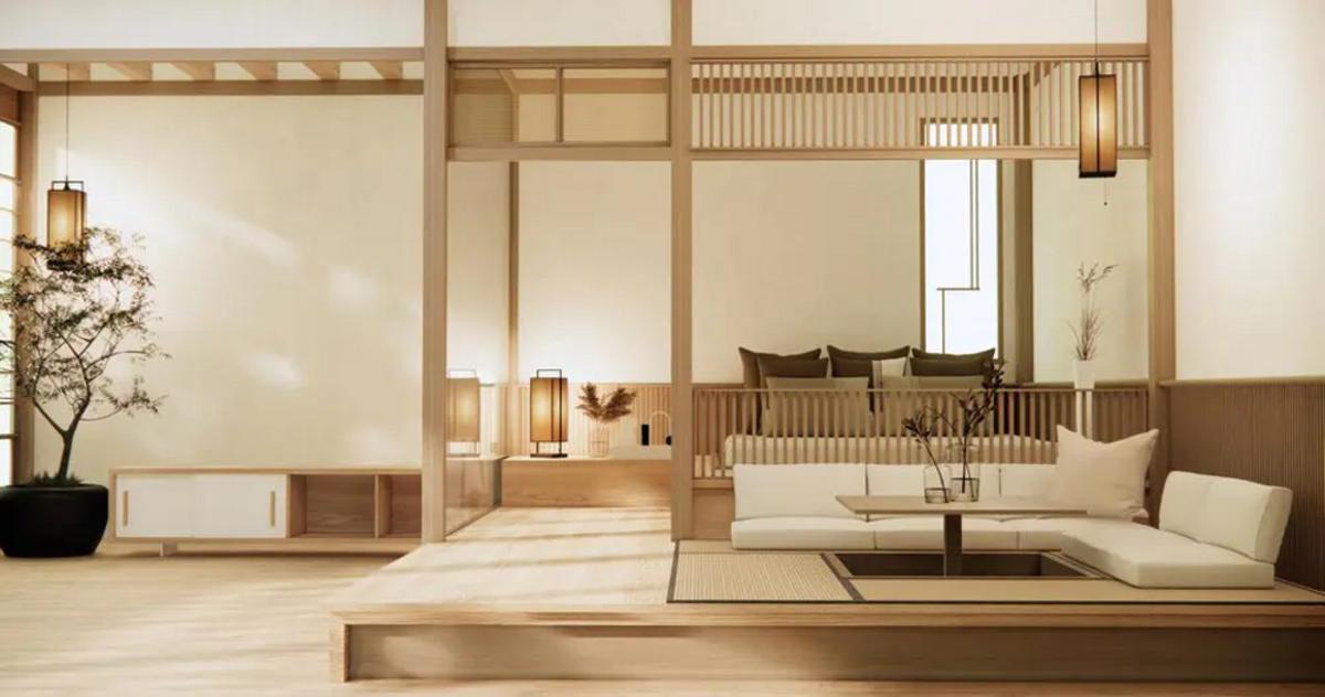 Thiết kế nội thất biệt thự phong cách Japandi tinh giản