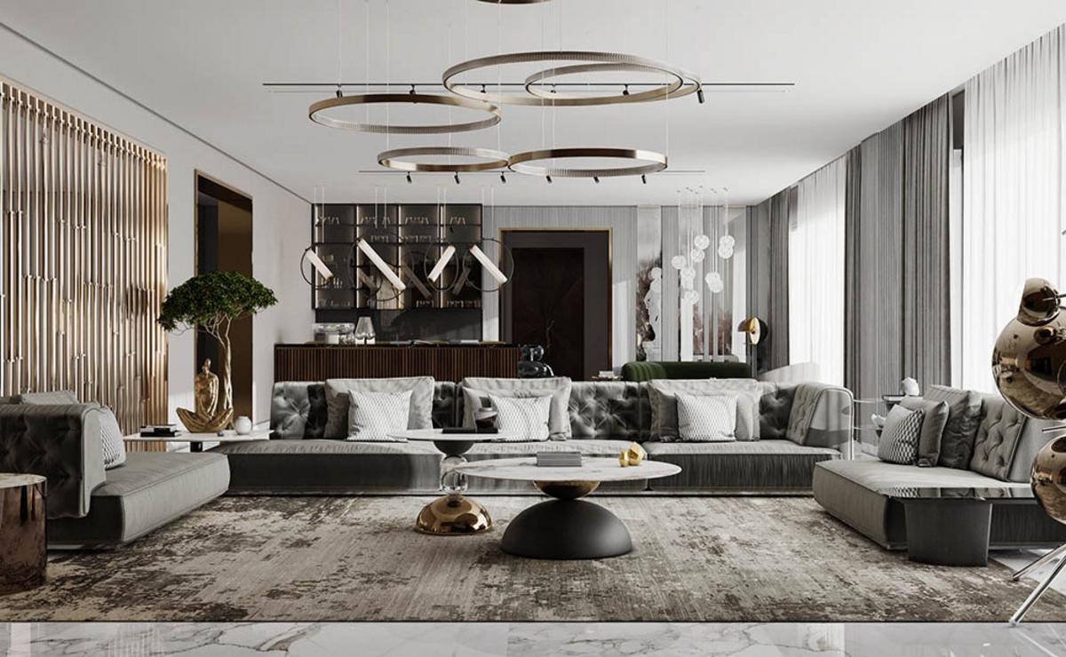 Thiết kế nội thất biệt thự phong cách Luxury được ưa chuộng