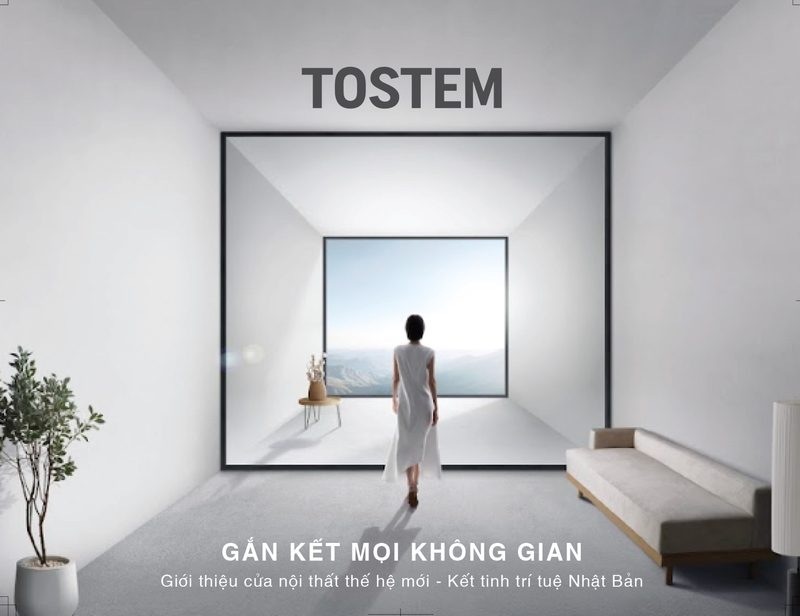 TOSTEM mang đến những thiết kế cửa nhôm kính có tính thẩm mỹ cao