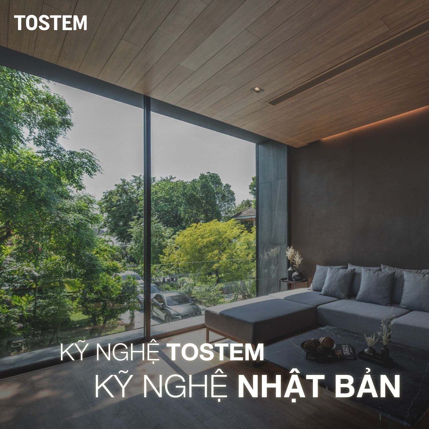 TOSTEM - thương hiệu cửa nhôm kính cao cấp hàng đầu Nhật Bản.