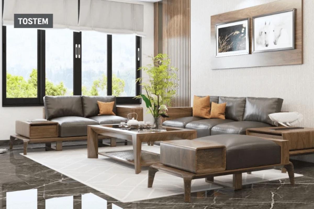 4-panel sliding aluminum best window design for living rooms.