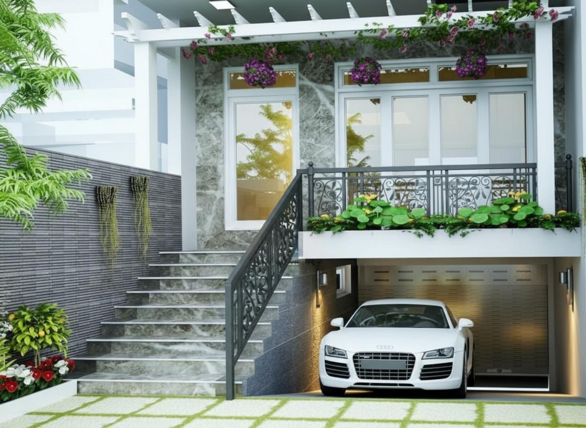 5x20 mẫu nhà có tầng hầm chìm là xu hướng thiết kế hiện đại ngày nay